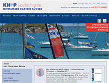 Tablet Screenshot of khp-yachtcharter.com